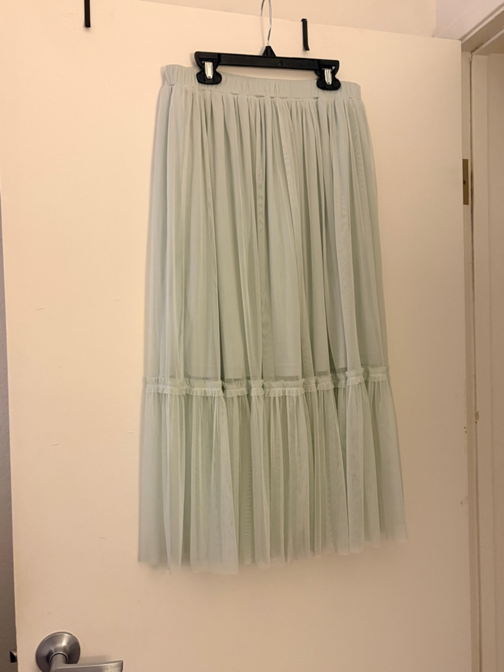 Forever 21 Pale Mint Tulle Maxi Skirt